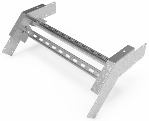 Кабельрост угловой  с R=100 мм 45 вниз РУ145Н.700.150.100.1,5.1